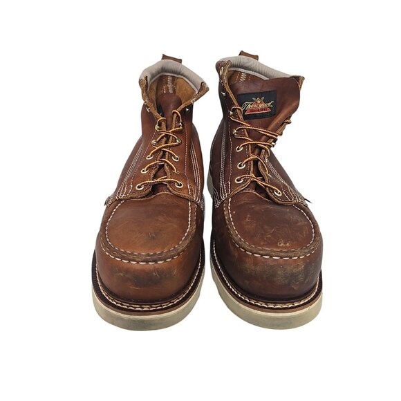 Thorogood Men's 804-4200 American Heritage 6" Safety Moc Toe Wedge Boot 12 EE - Picture 6 of 7
